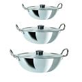 Aluminum Kadhai with Lid - Set of 3