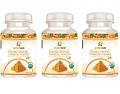 Organic Ground Turmeric (Haldi) Powder - 100g / 3.5oz (Pack of 3) 