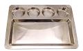 Premium Quality Stainless Steel Dinner Plate / Saravana Dosa Thali 16" Premium Quality Stainless Steel Dinner Plate / Saravana Dosa Thali 16"
