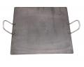 Multipurpose Square Iron Tawa Griddle w/ Handles 11" to 13"
