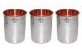 Stainless Steel Copper Glass / Tumbler - 3.5" - 3 Pcs Set