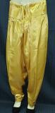 Plain Golden Satin Patiala Punjabi Salwar Pant (Large)