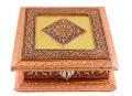 Modern Antique Look Oxydized Copper Trim Return Gift Dry Fruit Box 6"X6"