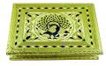 Meenakari Artwork Peacock Design Dry Fruit Return Gift Box 9"X7" Meenakari Artwork Peacock Design Dry Fruit Return Gift Box 9"X7"