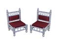 Sankheda Low Chair Set (2 Pcs) Pearl White 
