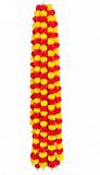 Flower Ladh Marigold Design Artificial Floral Decor Ladi - 60" Set of 5 Flower Ladh Marigold Design Artificial Floral Decor Ladi - 60" Set of 5