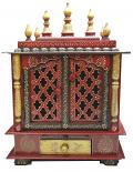 Exclusive Intricate Design Wooden Hindu Temple Mandir for Home 18*12