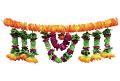 Artificial Flowers Door Garland / Toran Pooja, Diwali Wedding Decor 36"