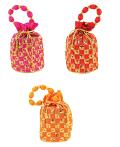 Traditional Design Potli Bags for Return Gifts - 12 Pcs