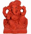 8" Ganpati Visarjan All Natural Eco-Friendly Clay Ganesh Chaturthi Murti