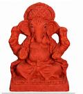 Ganpati Visarjan 8" All Natural Eco-Friendly Clay Ganesh Chaturthi Murti
