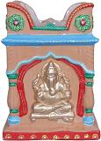 Ganpati Carving Clay Terracotta Holi Basil Planter / Tulsi Pot 15"
