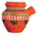 Handpainted & Embellised Karva for Karvachauth Vrat 4.5 Inches (1 Pc)
