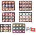 Hand Painted Clay Diya w/ Wax 12 Pcs in Gift Box - 6 Boxes