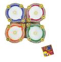 Handmade Painted Gift Pack Wax Clay / Diwali Deepak 192 Pcs