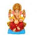 4" Ganesha Visarjan Eco-Friendly Clay Murti for Ganesh Chaturthi
