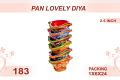 Pan Lovely Diya 6pc 2.5inch #183 Pan Lovely Diya 6pc 2.5inch #183