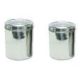 2 Pcs Stainless Steel Containers Dubba w/ See Thru Lid - 7" or 8.5"