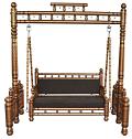 Artisan Crafted Classic Wooden Sankheda Jhula/Swing Copper Brown 