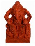 6" Ganpati Visarjan All Natural Eco-Friendly Clay Ganesh Chaturthi Murti