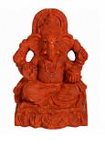 Eco-friendly Clay 6" Ganpati Murti for Chaturthi Puja Visarjan