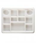 11 Compartment Disposable Plastic Plates Thali - 100pcs