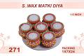 Small Wax Matki Diya 7pc 1.5inch #271 Small Wax Matki Diya 7pc 1.5inch #271