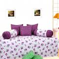Bright Flower Printed 8 Piece Diwan Set Bright Flower Printed 8 Piece Diwan Set