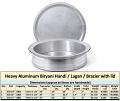 Aluminum Biryani Cooking Handi / Lagan / Brazier 23", 25" & 27"  w/ Lid 