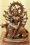 Beautifully Carved Artistic Statue of Goddess Ambe Mata Durga 18" Beautifully Carved Artistic Statue of Goddess Ambe Mata Durga 18"