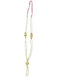 Artificial Small White & Gold Pearl Garland