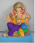 Chintamani Ganpati Visarjan Eco-Friendly Clay Murti for Ganesh Chaturthi Puja 6" - 12" Chintamani Ganpati Visarjan Eco-Friendly Clay Murti for Ganesh Chaturthi Puja 6" - 12"