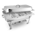 SOGA 3L Stainless Steel Triple Tray Chafing Dish – Buffet Food Warmer