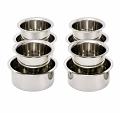 Stainless Steel Dabra Vati – South Indian Coffee Set - 4 Sets Stainless Steel Dabra Vati – South Indian Coffee Set - 4 Sets