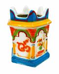 Porcelain Traditional Tulsi Planters Pot - Multicolour - 9.5" Height Porcelain Traditional Tulsi Planters Pot - Multicolour - 9.5" Height