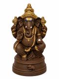 Clay Ganpati New Kamalar Small - 8 inch Clay Ganpati New Kamalar Small - 8 inch