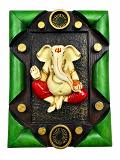 Divine Ganesha Wall Hanging – Royal Green & Antique Gold Divine Ganesha Wall Hanging – Royal Green & Antique Gold
