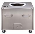 Stainless Steel Square NON NSF Coal Tandoori Oven for Restaurant 34"