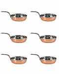 6Pcs - Copper Stainless Steel Mini Fry Pan Serving ware (Plain) - 2 Sizes 6Pcs - Copper Stainless Steel Mini Fry Pan Serving ware (Plain) - 2 Sizes