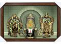 Premium Resin Crystal Venkateswara Devotional Wall Frame – 14 × 20 Inch
