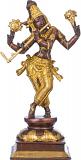 Brown Gold Like Brass Krishna Statue n Cosmic Form 14.5 Inches Brown Gold Like Brass Krishna Statue n Cosmic Form 14.5 Inches