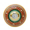 Round Marble Clock Handcrafted Decorative for Decor / GIft