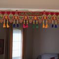 Embroderied Ganesha Door Toran Bandhanwar w/ Silk Tassels - 36 Inches