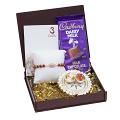 UtsaWe GIFT HAMPER - Rudraksha Bracelet with Golden Bhai Pendent UtsaWe GIFT HAMPER - Rudraksha Bracelet with Golden Bhai Pendent