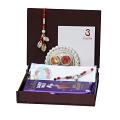 GIFT HAMPER - Attractive Lumba Rakhi Made With Sea Shalls & Beads GIFT HAMPER - Attractive Lumba Rakhi Made With Sea Shalls & Beads