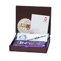 UtsaWe GIFT HAMPER - Blue String Evil Eye Bracelet Rakhi