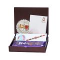 UtsaWe GIFT HAMPER - Beautiful Red Gem Rakhi With Beads UtsaWe GIFT HAMPER - Beautiful Red Gem Rakhi With Beads