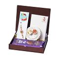 UtsaWe GIFT HAMPER - Lustrous Red Ruby Bracelet Rakhi Surrounded by Diamond UtsaWe GIFT HAMPER - Lustrous Red Ruby Bracelet Rakhi Surrounded by Diamond