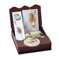 GIFT HAMPER - Beautiful Pachhi Bhaiya Bhabhi Rakhi W/ Kadi Kundan Work