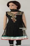 Black Net Readymade Anarkali Churidar Kameez Black Net Readymade Anarkali Churidar Kameez